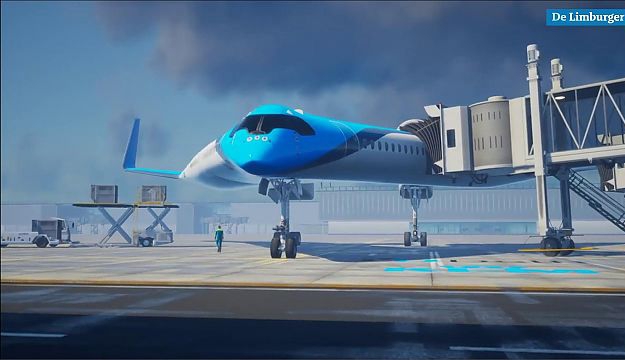 Video: KLM en TU Delft werken aan V-vormig vliegtuig | De Limburger