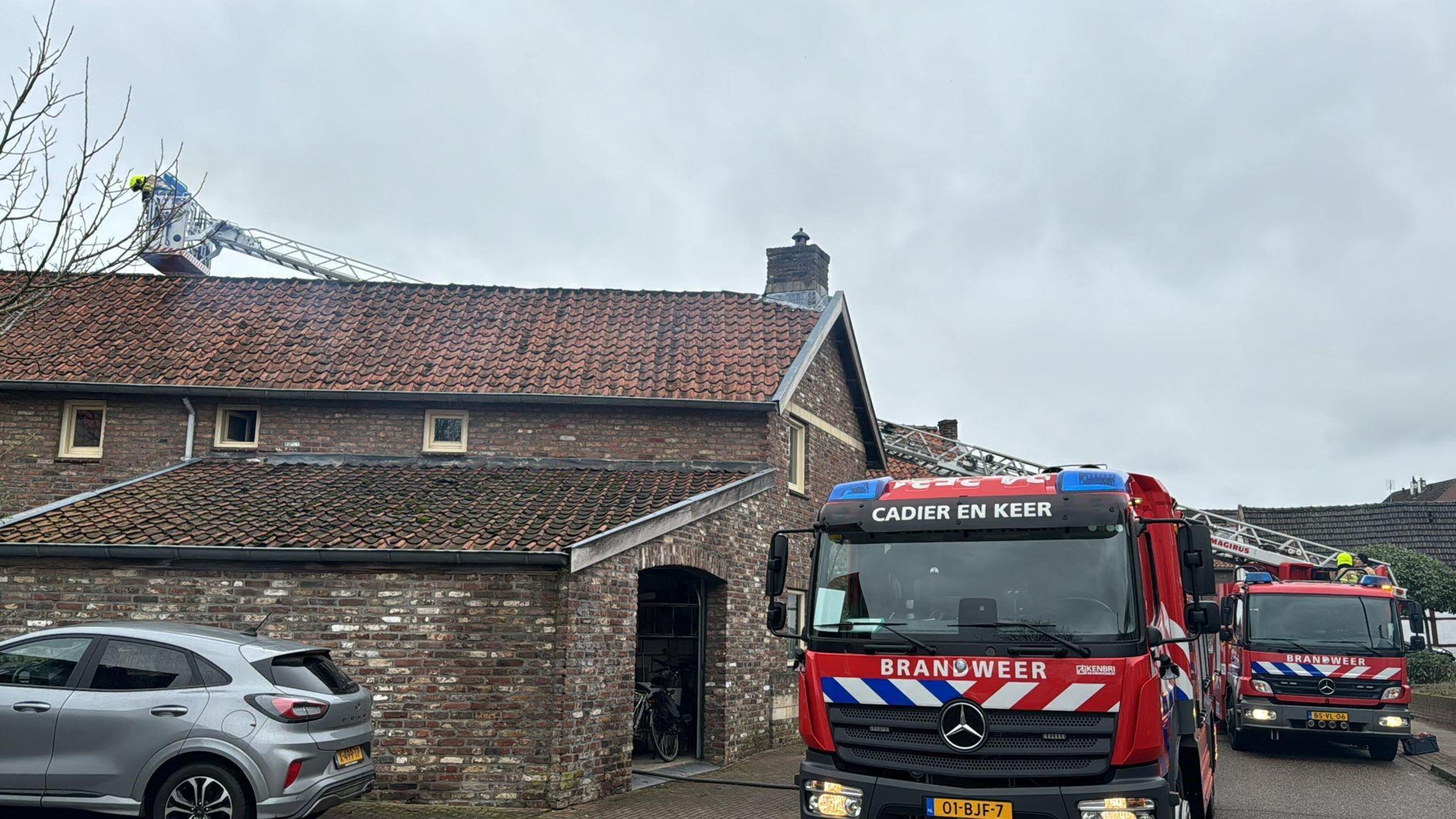 Woningbrand in Cadier en Keer