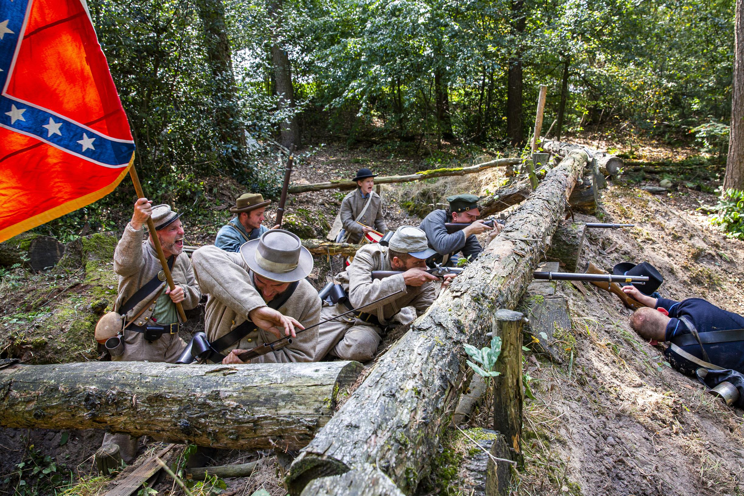Veldslag uit Amerikaanse burgeroorlog op ‘western weekend Davy Crockett’ in Meterik