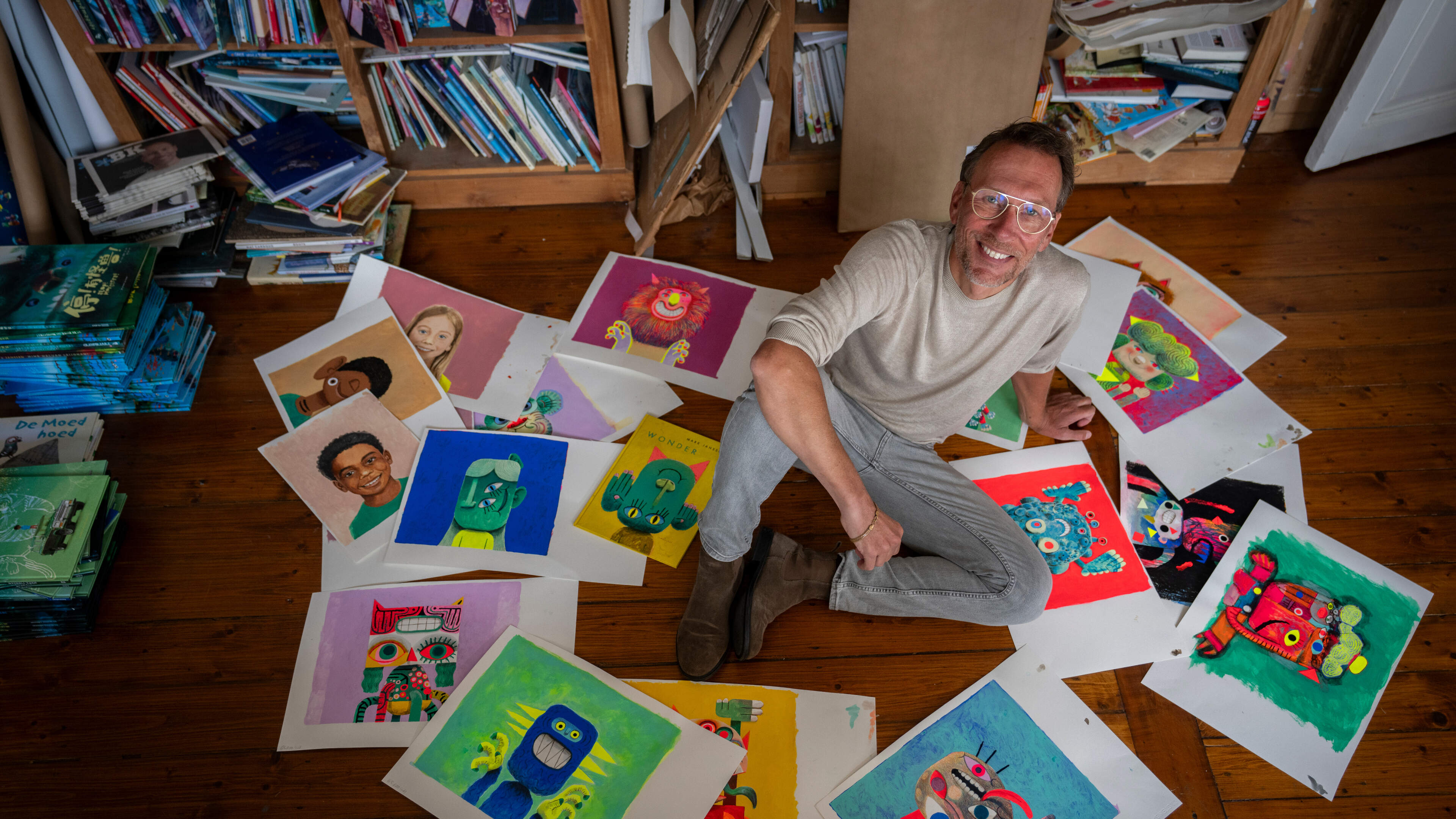 Illustrator Mark Janssen uit Valkenburg leeft van verwondering: ‘Blijf alsjeblieft puur en eenvoudig