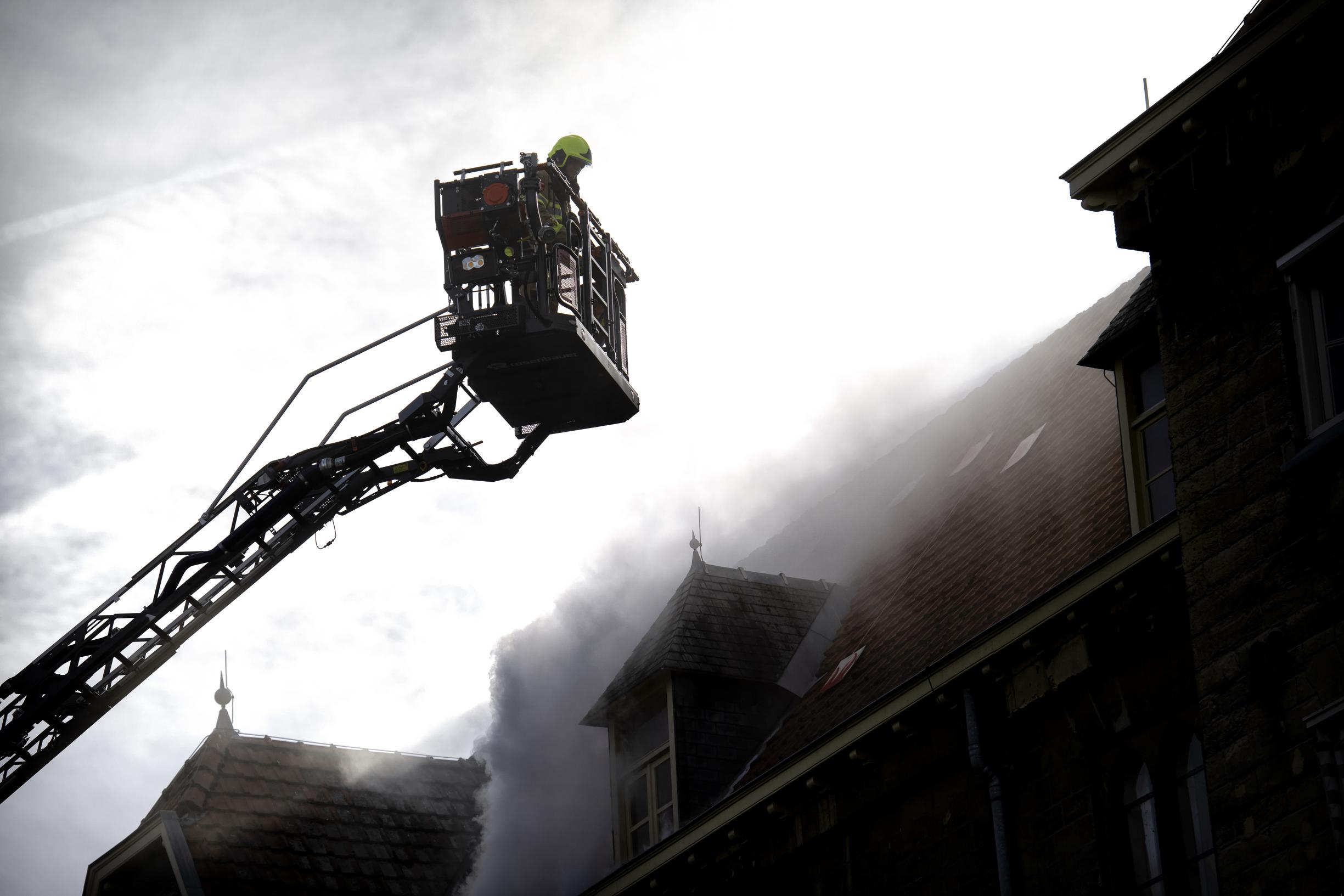 Evacuatie bij voormalige gevangenis Cadier en Keer: de enige, grote uitslaande brand waarbij felicit