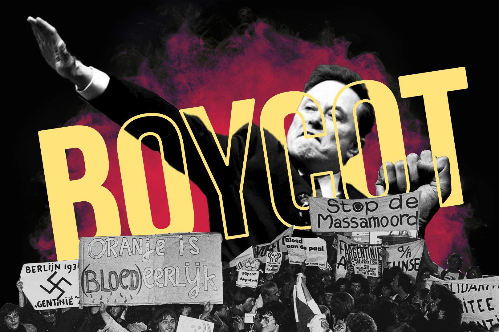 Van het WK 1978 in Argentinië tot de Tesla’s van Elon Musk: oproepen tot een boycot is al decennia een populaire actiemethode.
