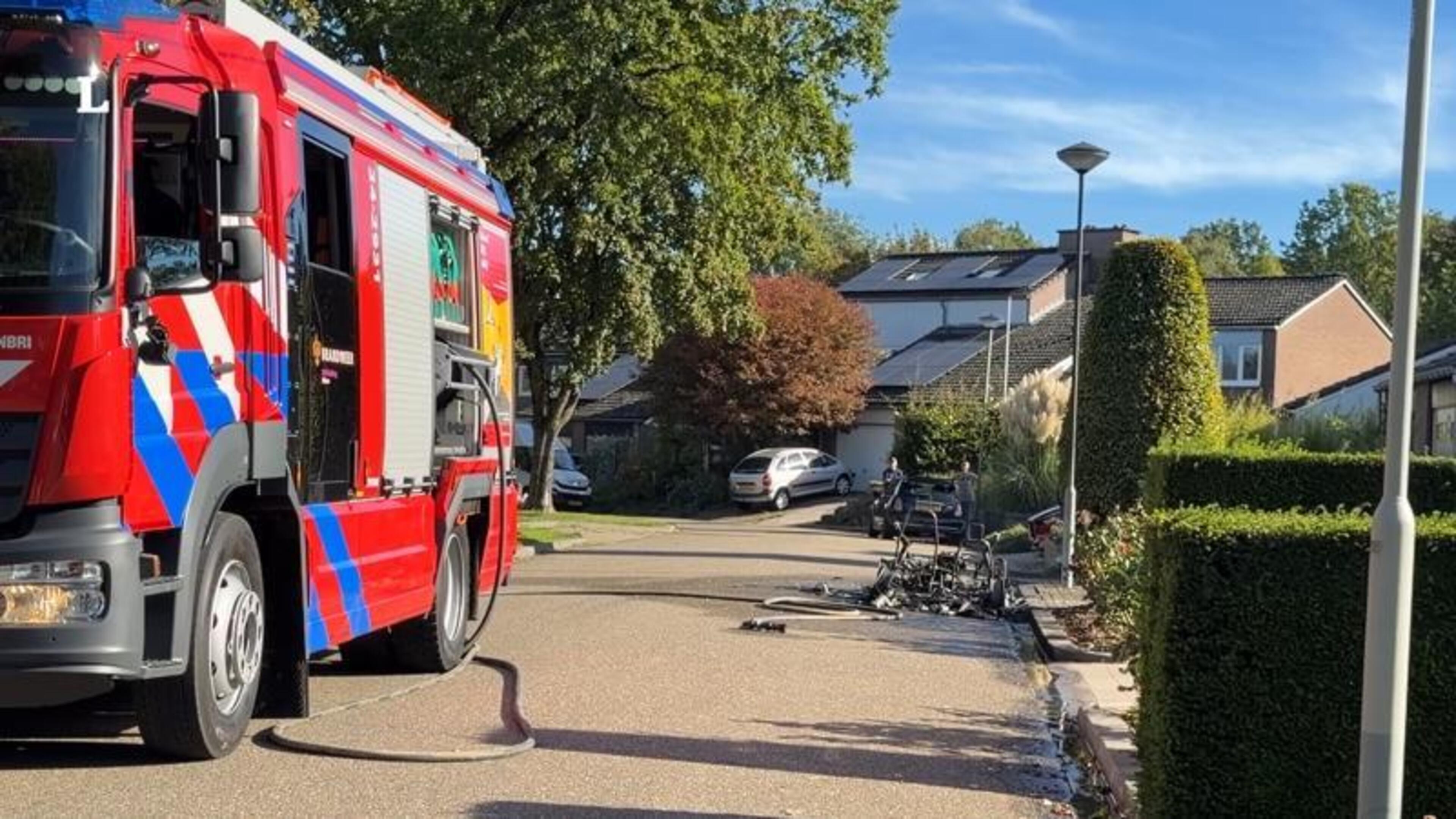 Brand brommobiel