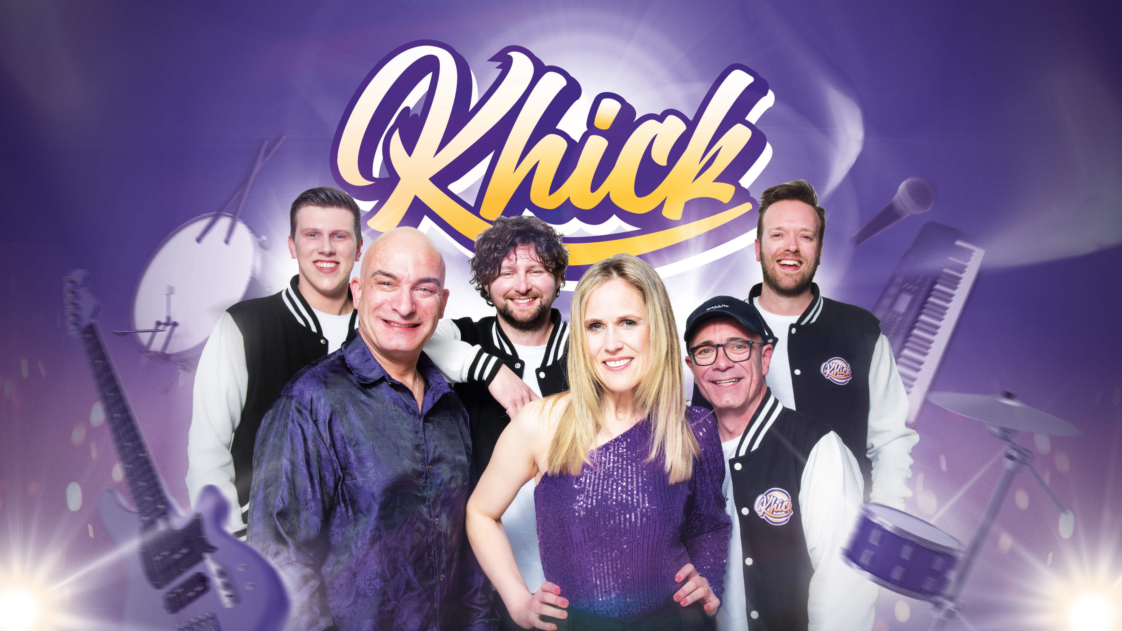 Jubileumconcert feestband Khick op kermis Maasbree met voormalige bandleden en ‘special guest’