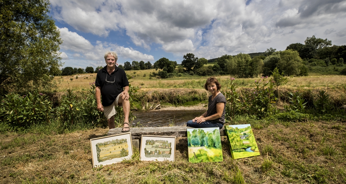 Groep kunstenaars laat zich inspireren door het Heuvelland