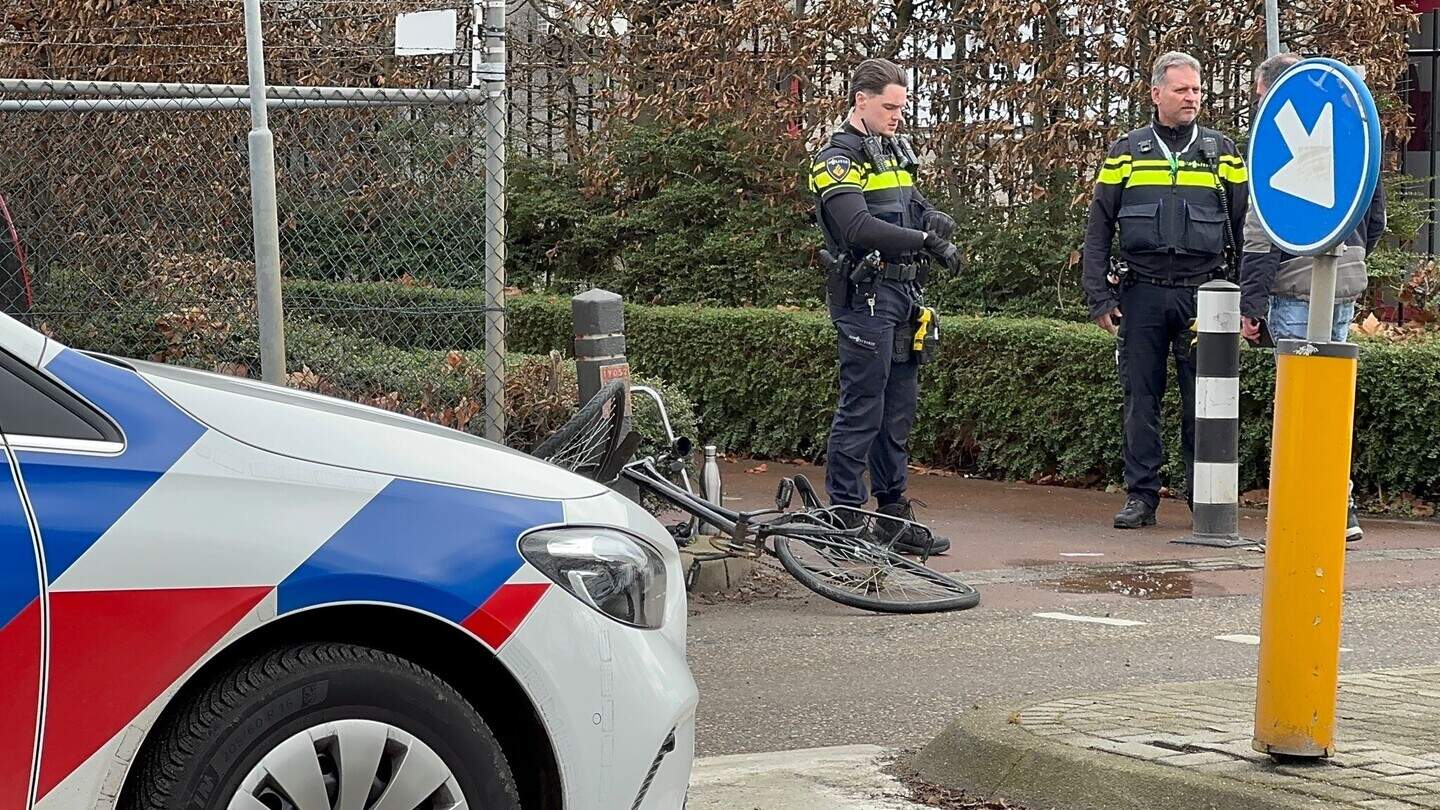 fietser gewond in geleen