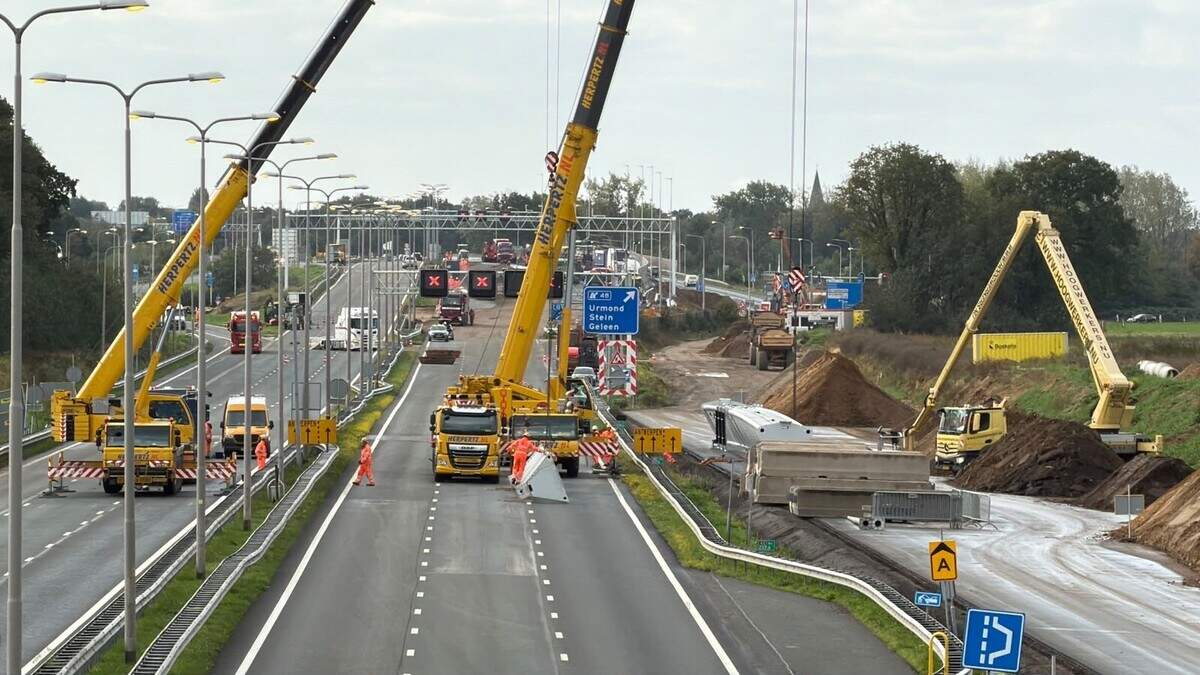 A2 stays calm in Limburg during weekend overhaul