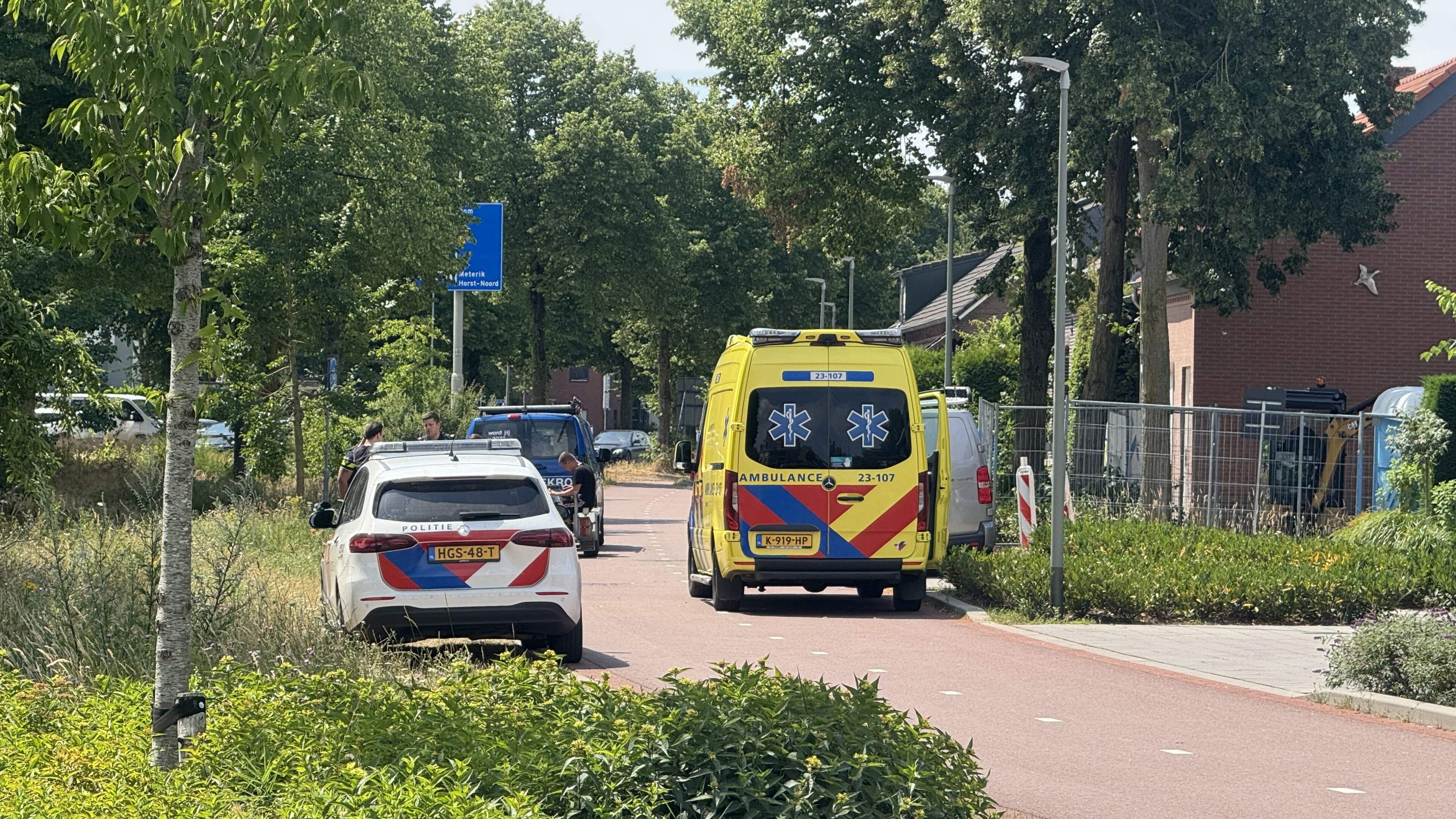 Fietsster gewond na aanrijding met scooter in Horst