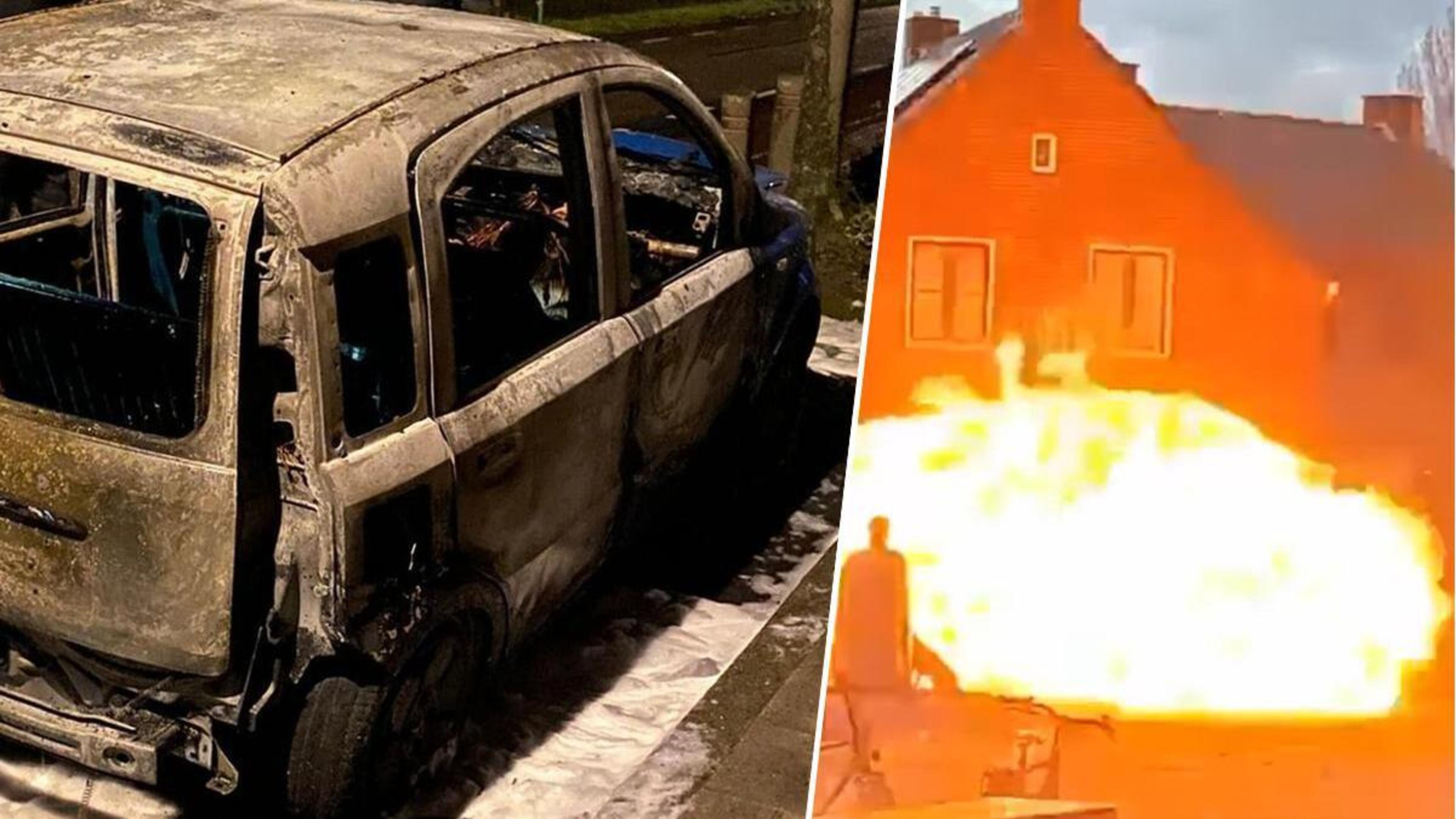 Vuurwerk in Montfort laat huizen op de Markt trillen en legt auto in de as: ‘Zonder Fiat ben ik mijn