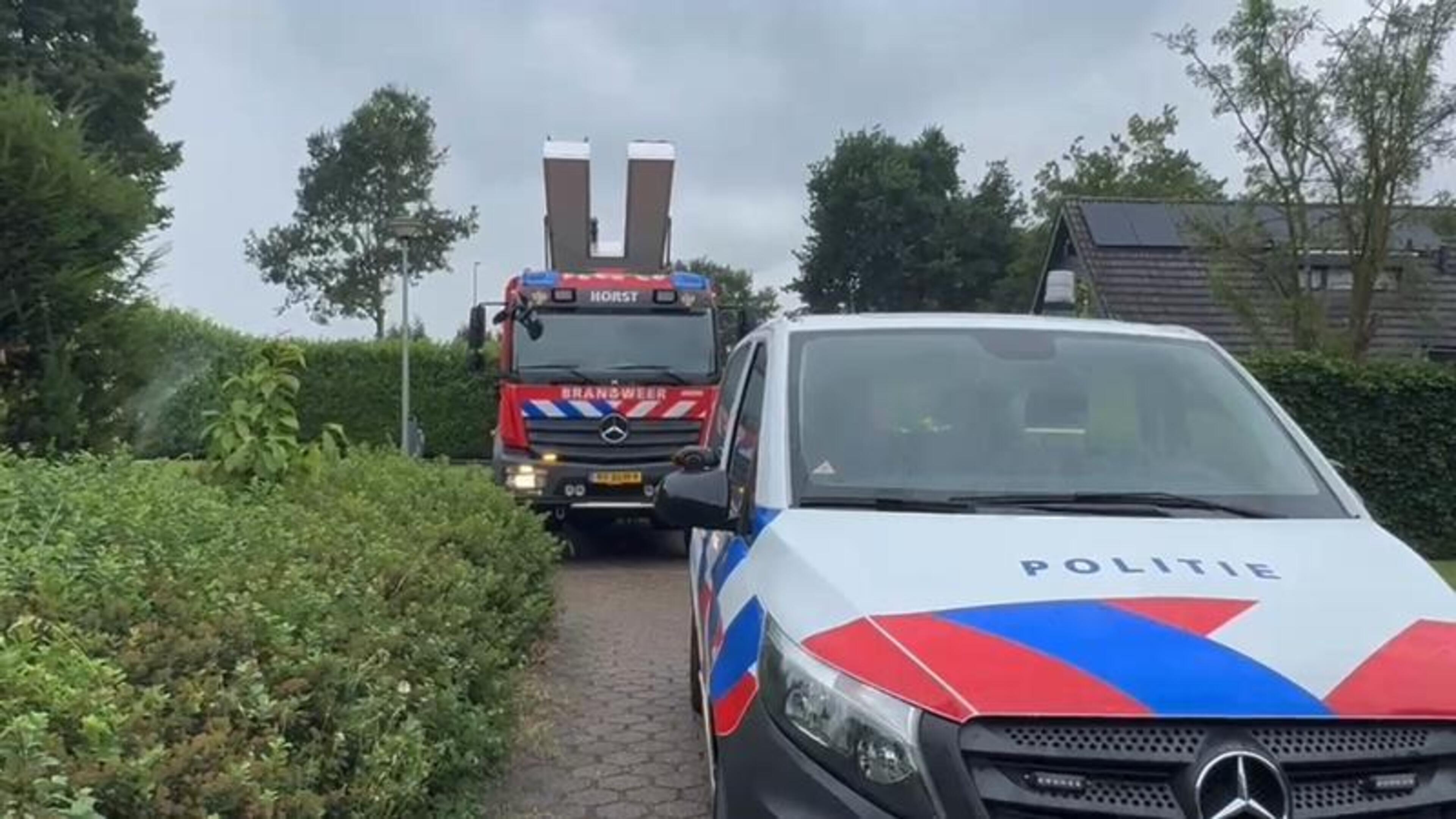Brand garage Horst