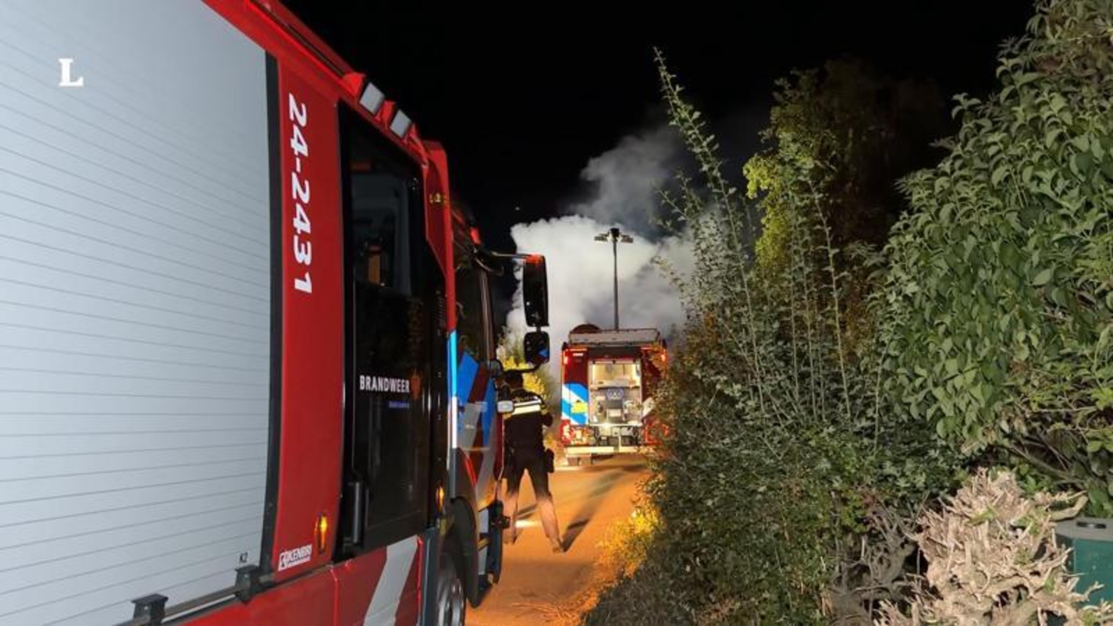 Hooischuurtje in brand in buitengebied van Eckelrade