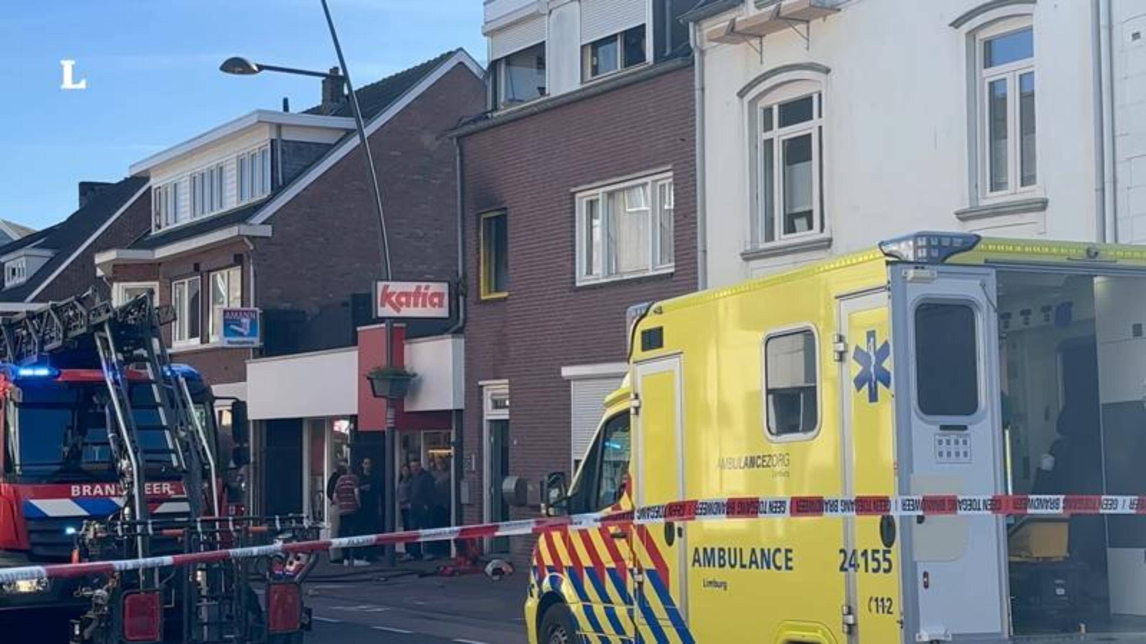 Ontploffing en brand in woning in Landgraaf