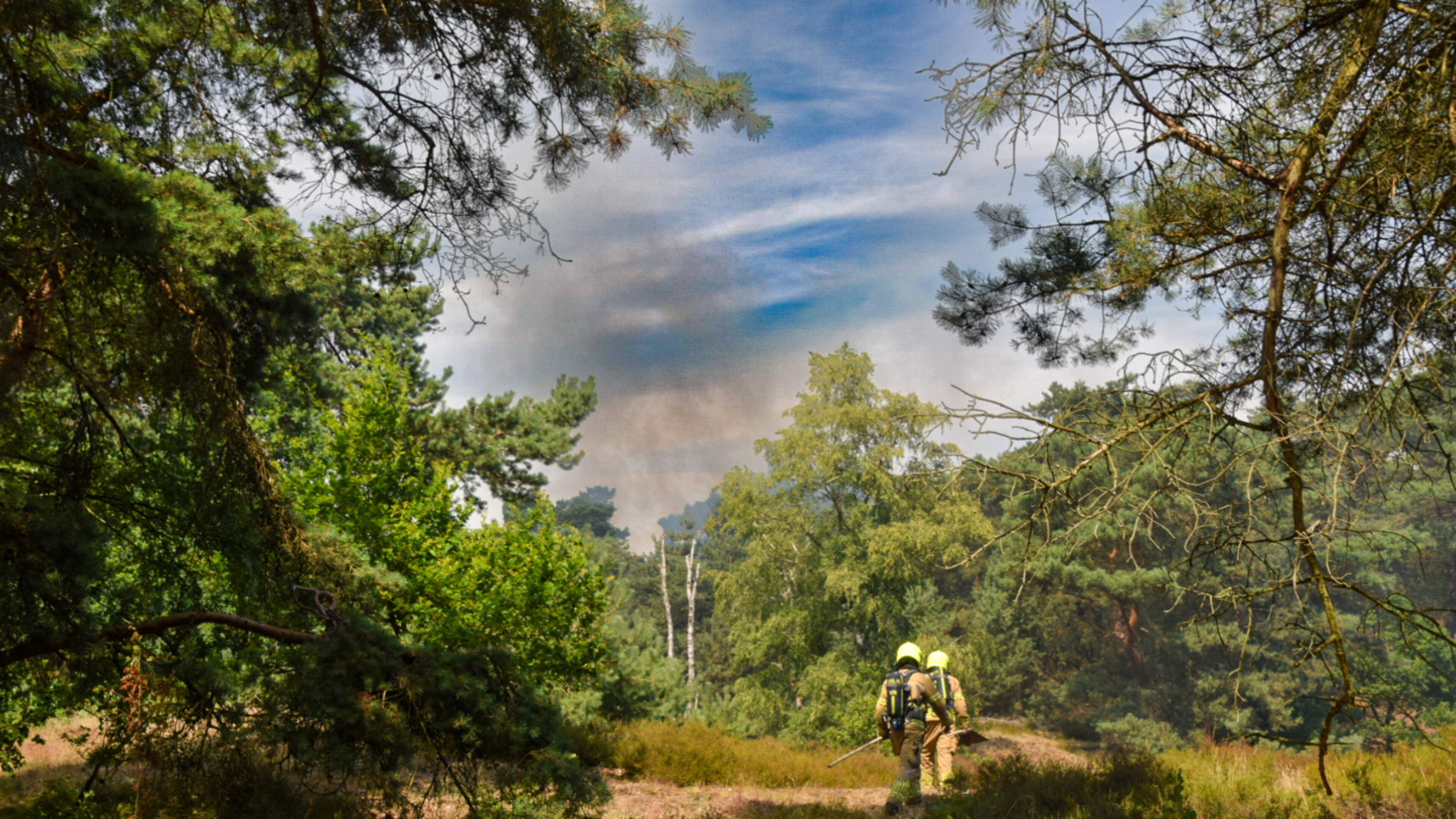 Zware rookontwikkeling bij brand in De Maasduinen