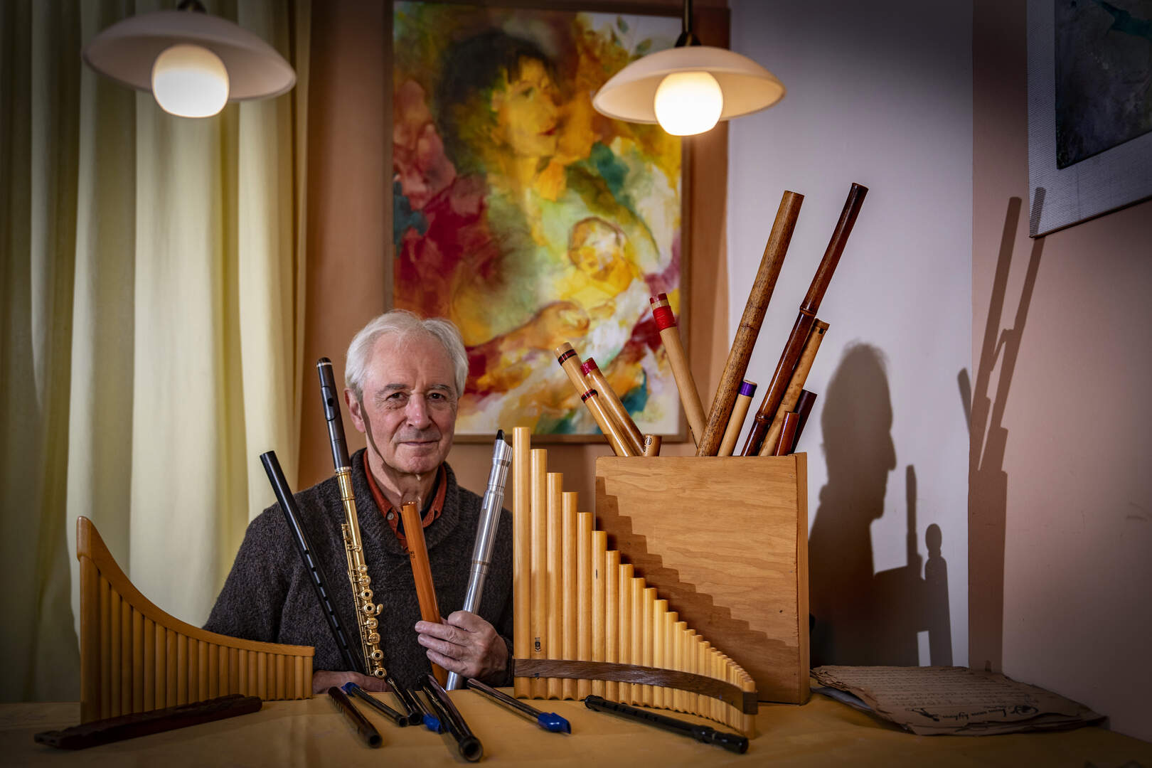 Teun Ramaekers (71) uit Maastricht is het langst van iedereen bij het ...