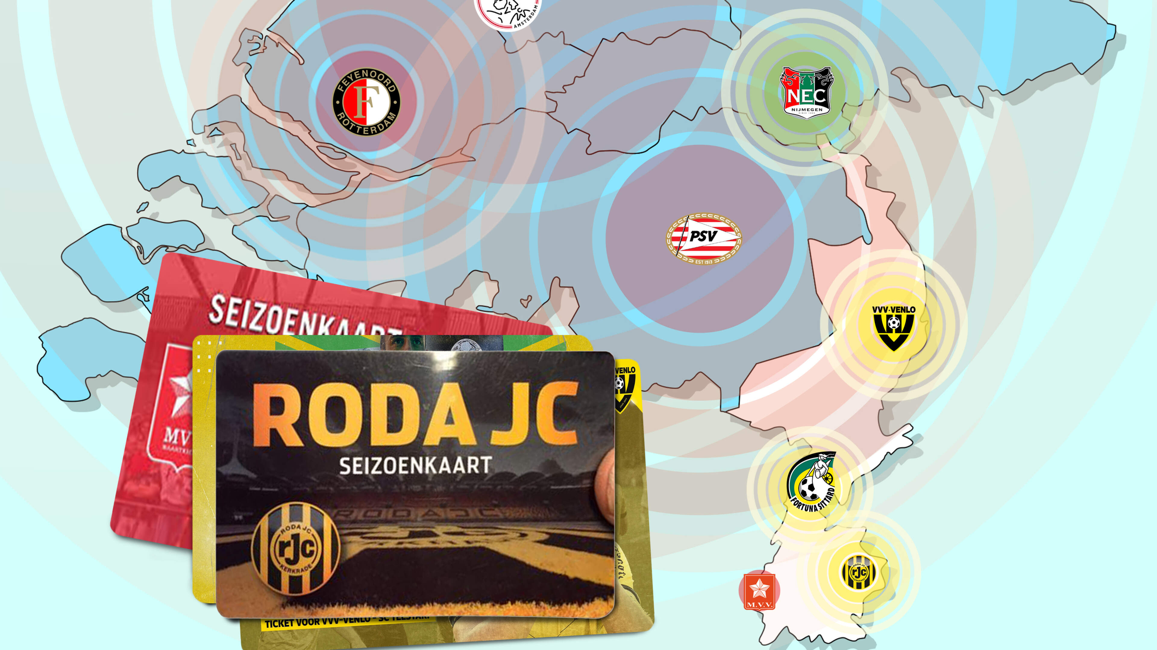 Klopt dat wel? Fortuna-aanhangers bij Schiphol en 50 MVV-fans in Breukelen: supporterskaart van de K