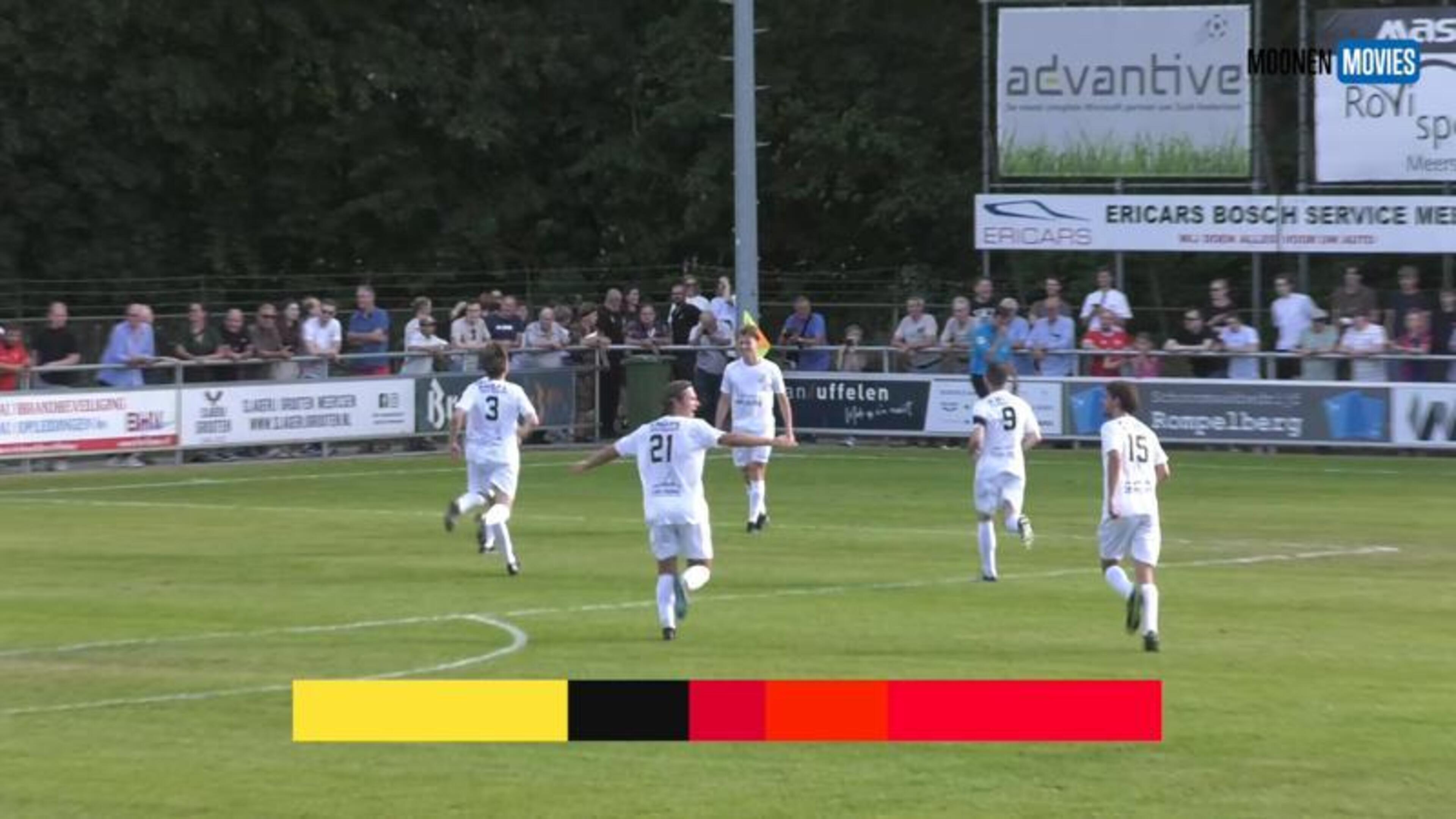 VIDEO SV Meerssen heeft eerste treffer van het nieuwe seizoen binnen: zo maakte Bas Poper de 1-0 teg