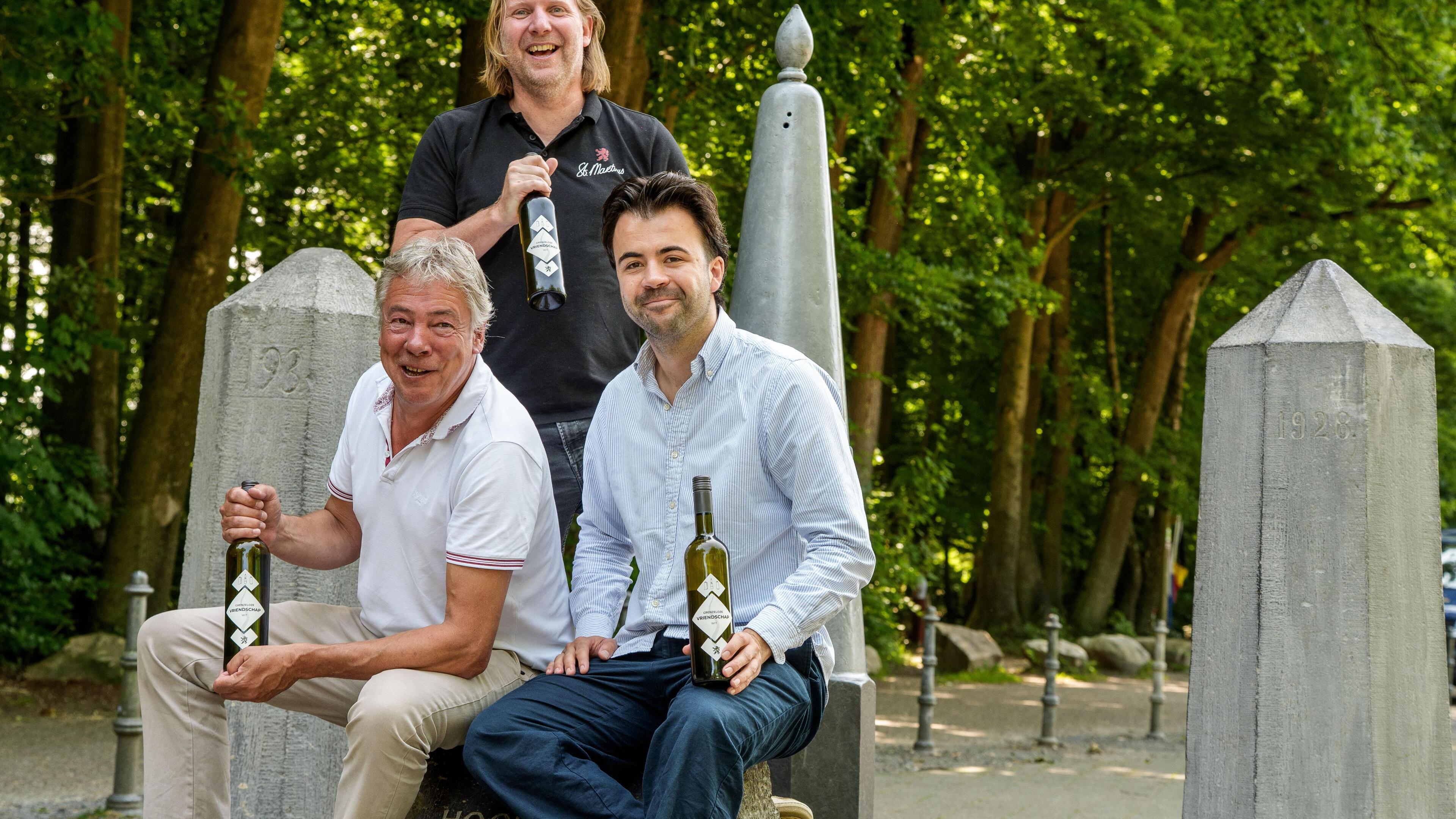 Europadag Drielandenpunt brengt Vaals een eigen, verbroederende wijn van druiven uit drie landen: ’P