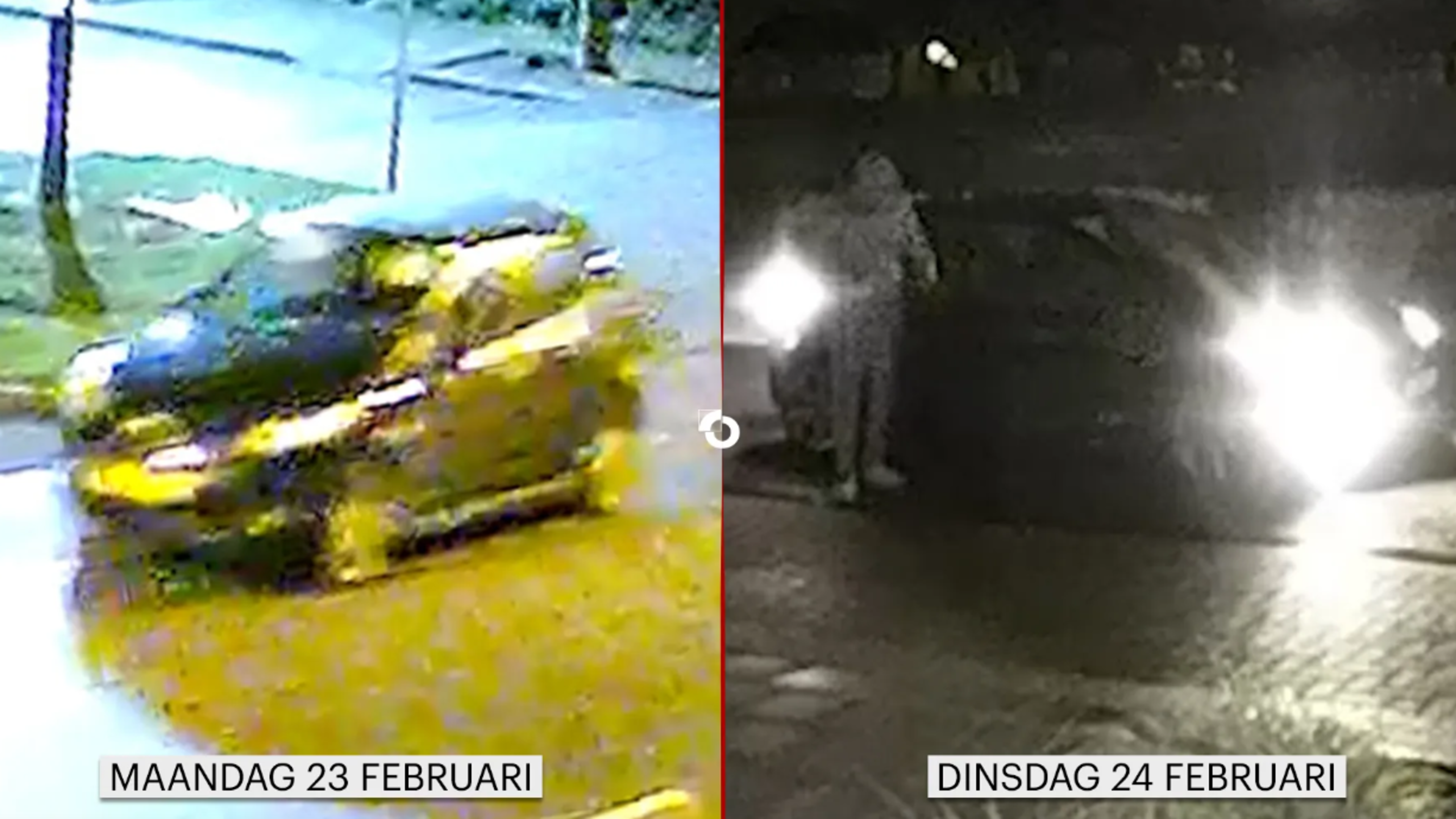 Beelden: brandstichting op oprit van woning politieman in Eygelshoven en dag later explosie