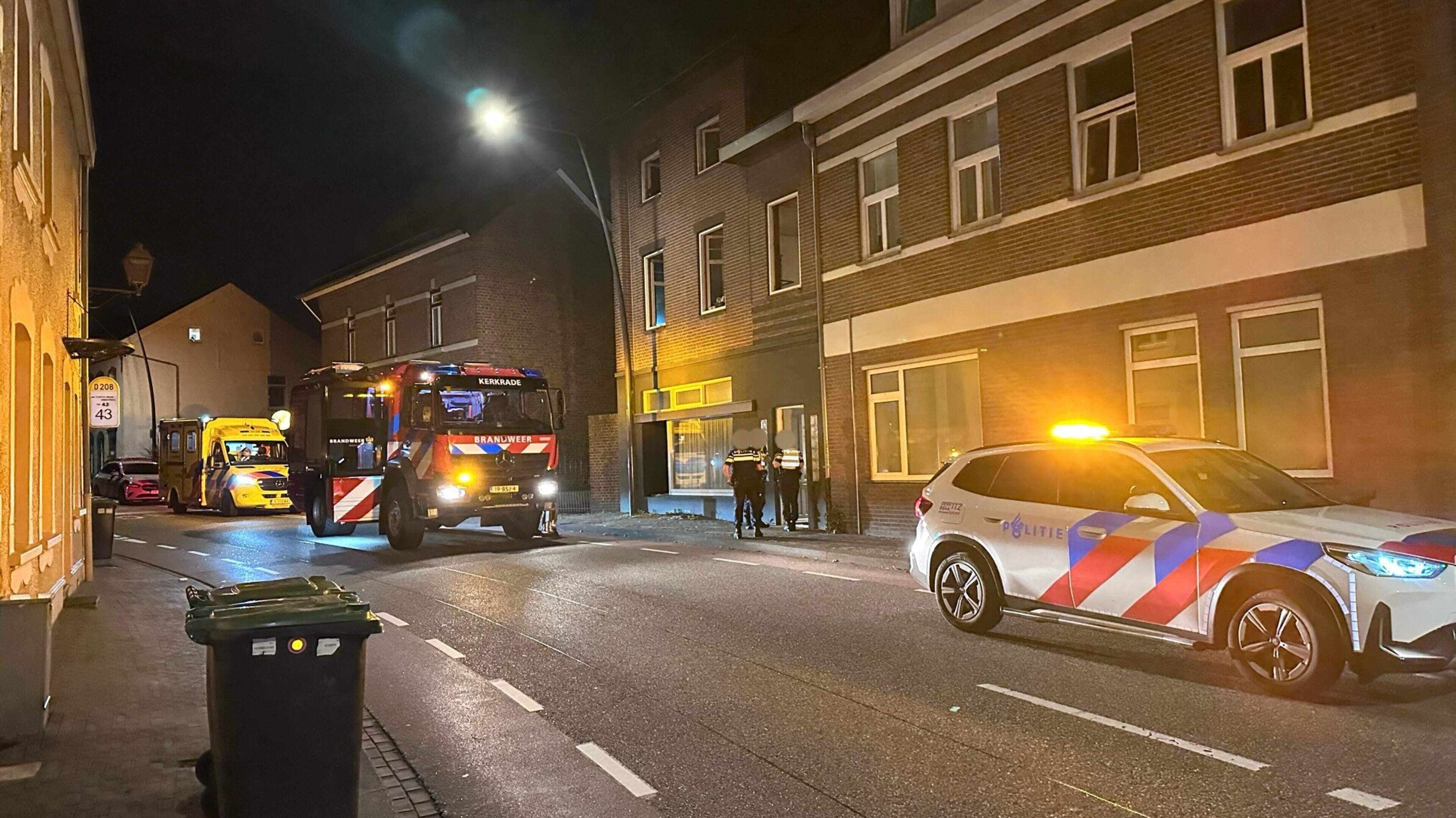 Bewoners tijdelijk uit woningcomplex na brand in Landgraaf