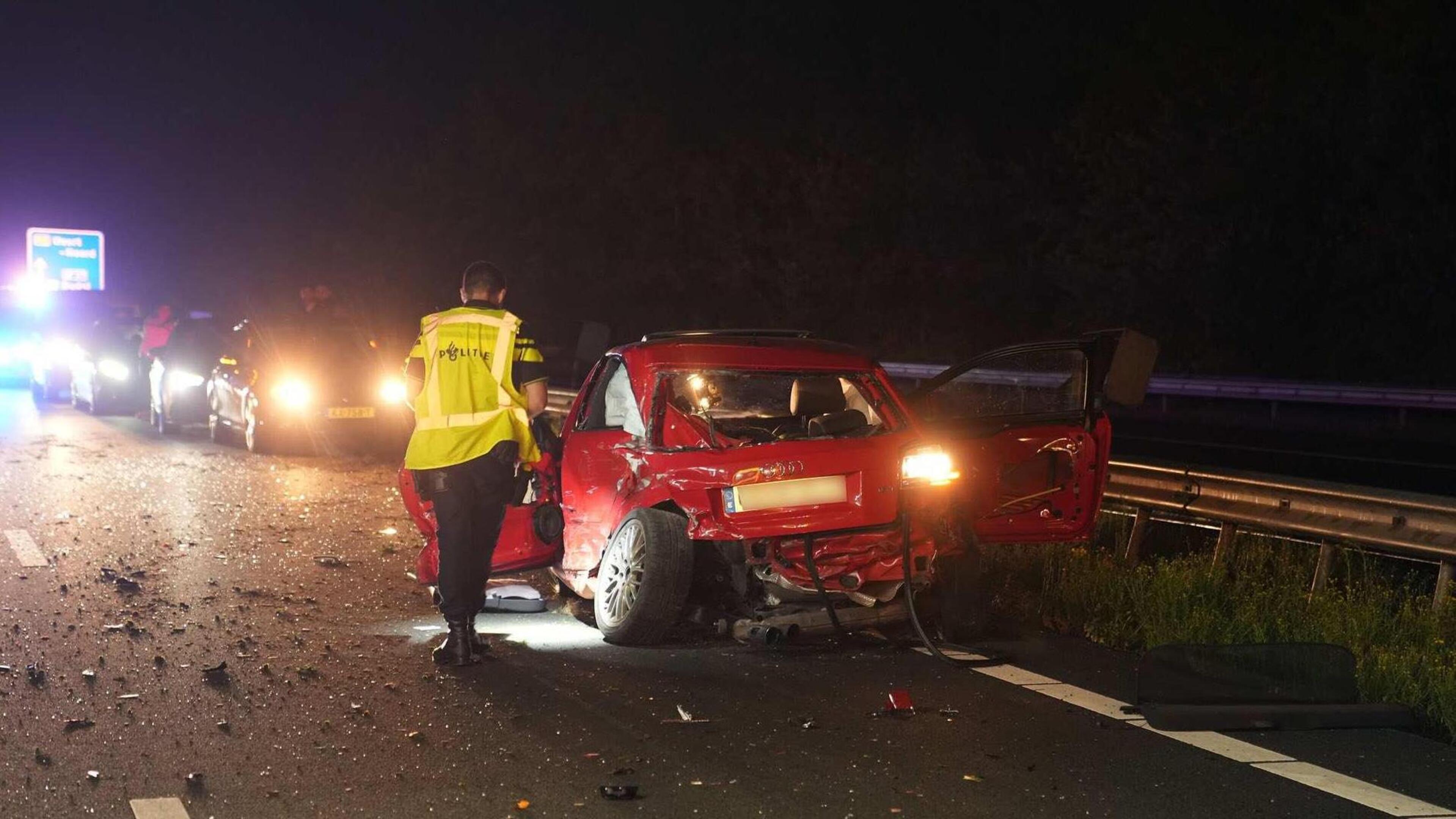 Man komt om het leven bij zwaar ongeluk op A2 bij Maarheeze