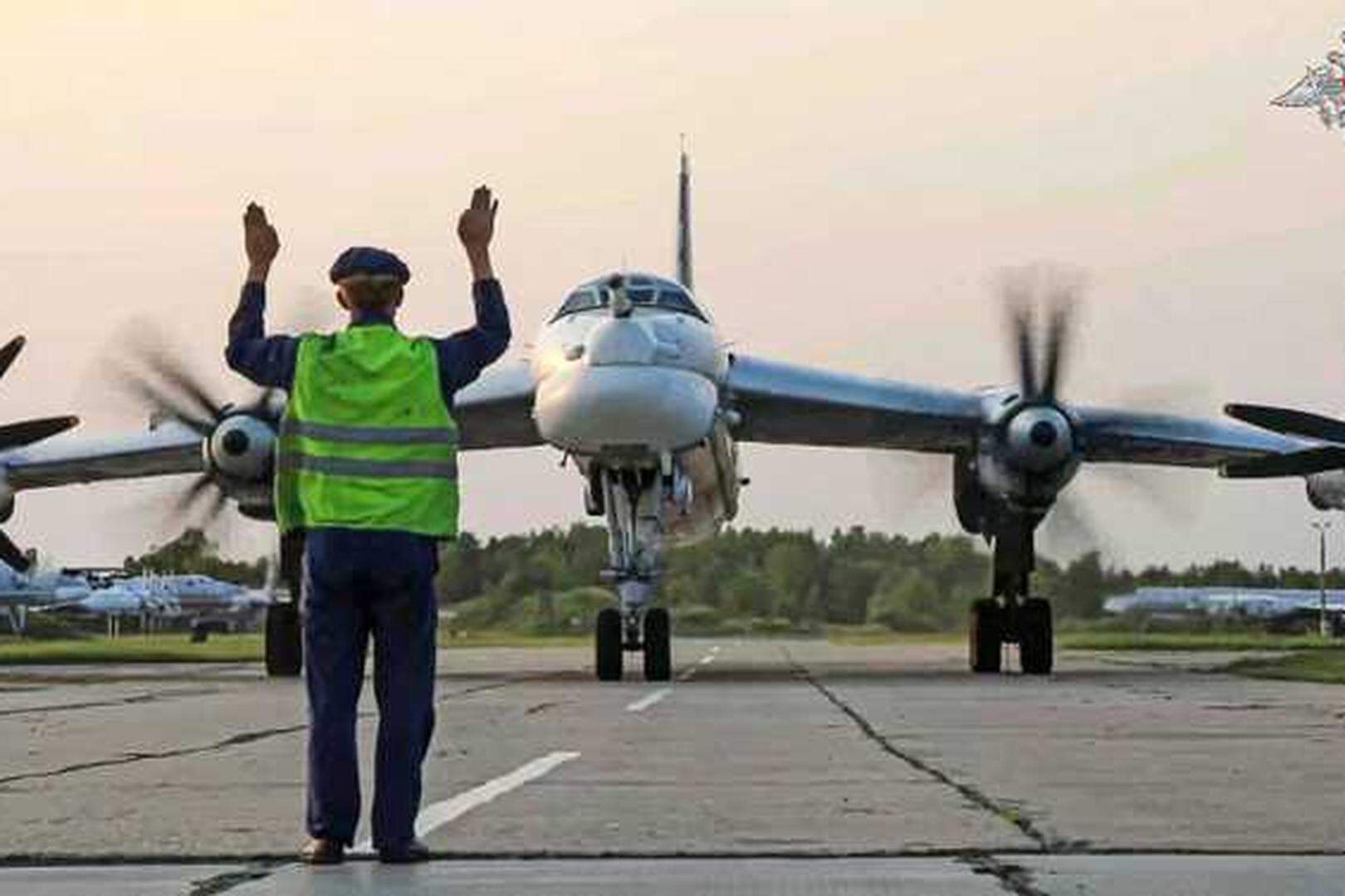 Een Russische Tu-95 bommenwerper op archiefbeeld.