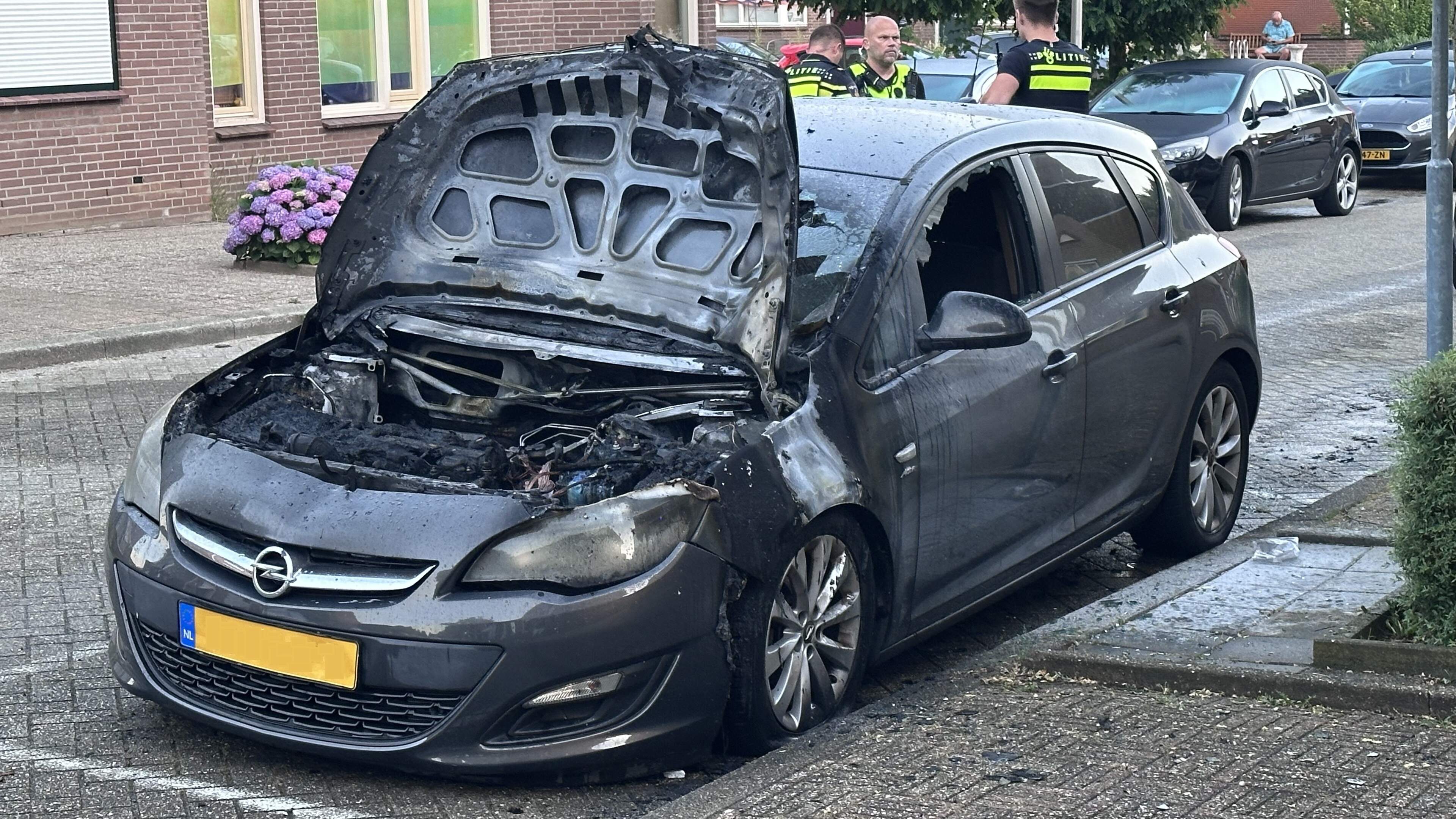 Auto in brand in Kerkrade