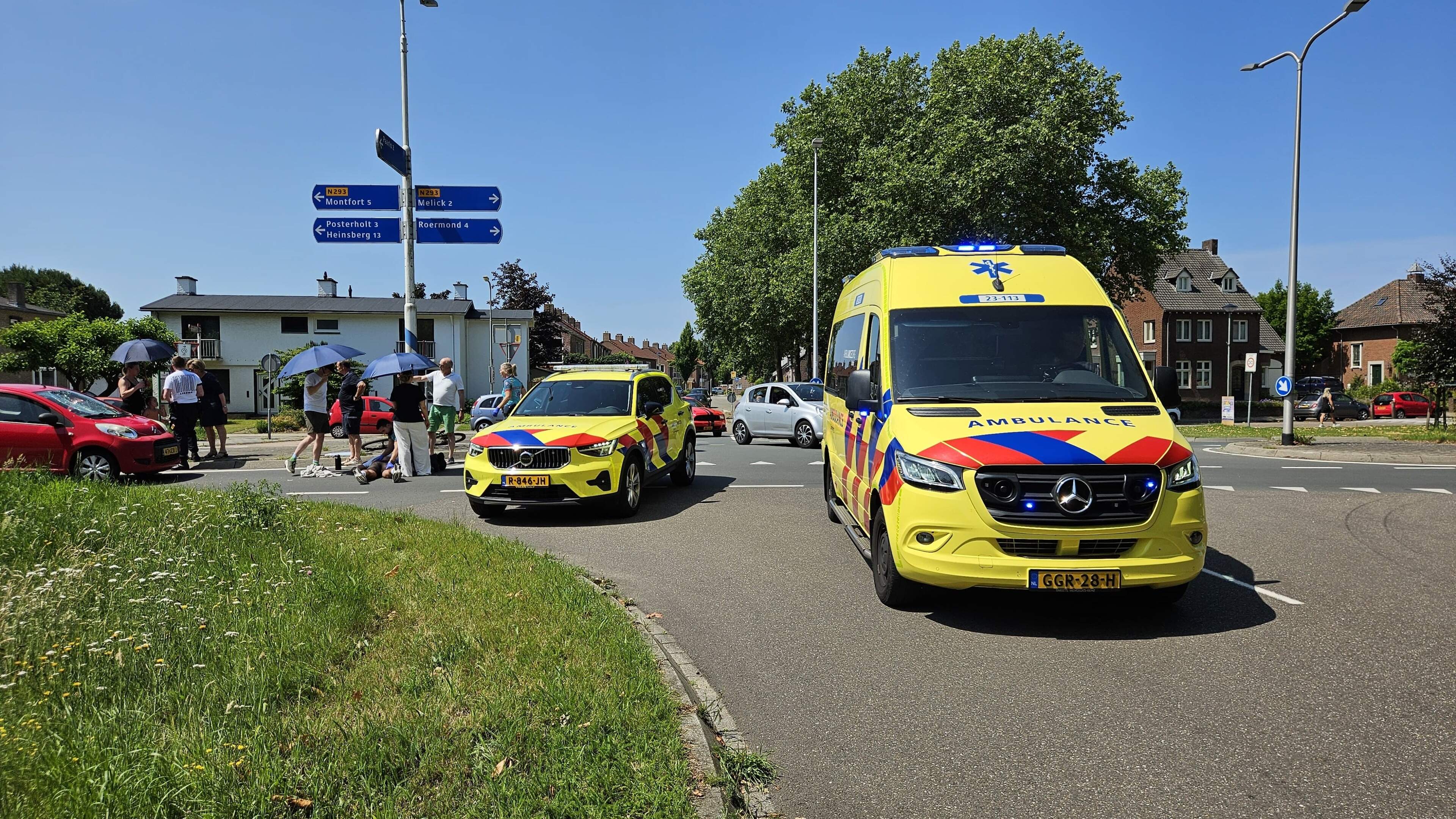 Fietser gewond bij aanrijding met auto in Sint Odiliënberg